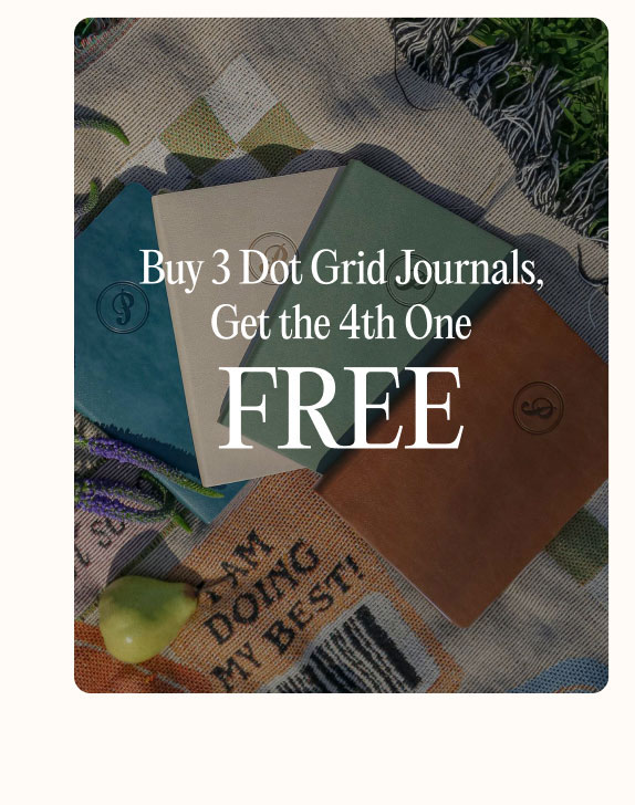 Buy 3 Dot Grid Journals, Get the 4th One FREE