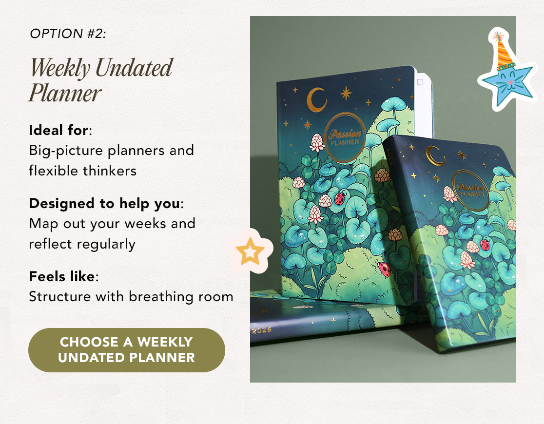 OPTION #2: Weekly Undated Planner