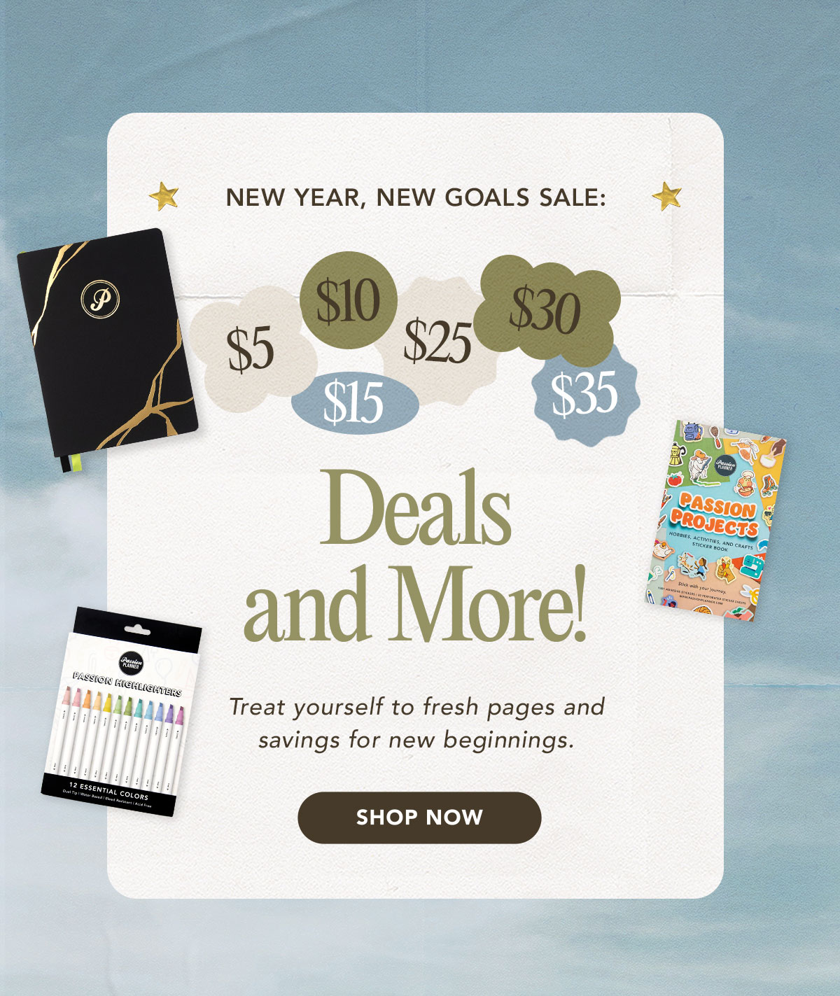 New Year, New Goals Sale: $5 to $35 Deals