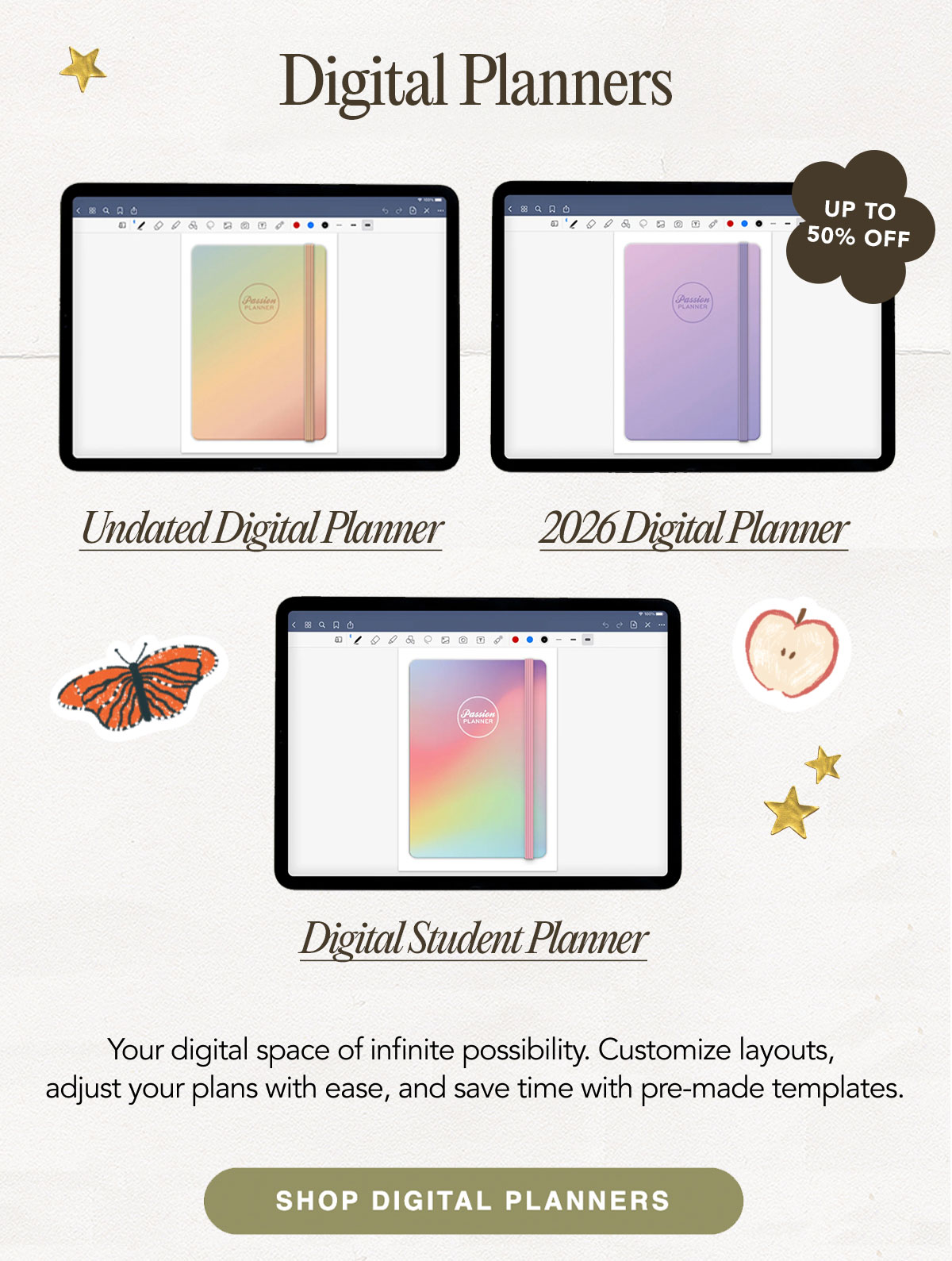 Digital Planners - up to 50% OFF