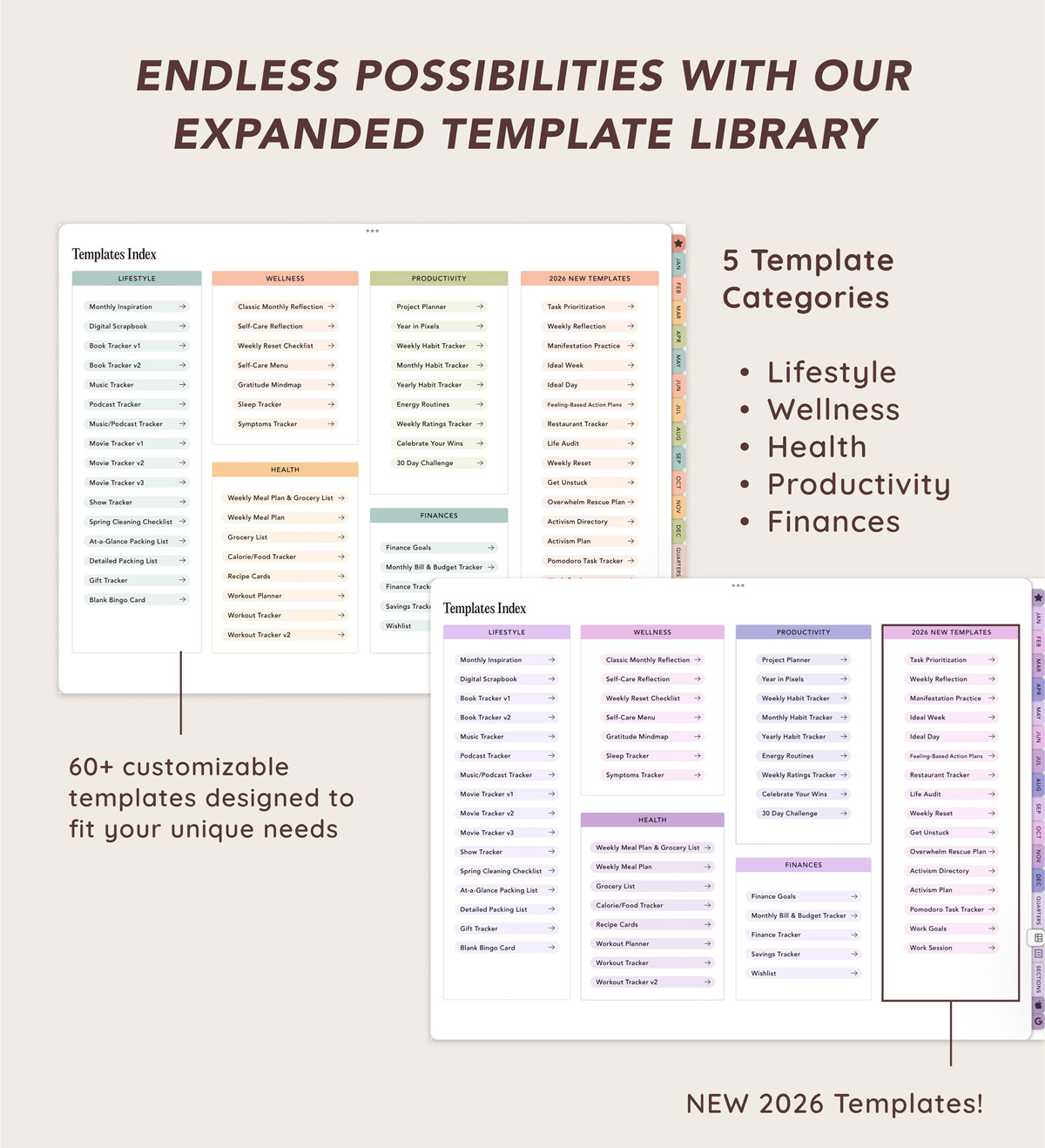 Customizable Templates