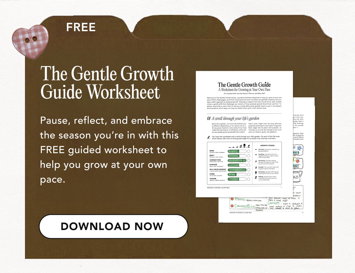The Gentle Growth Guide Worksheet