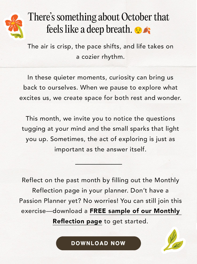 DOWNLOAD NOW: Monthly Reflection