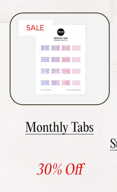 Monthly Tabs