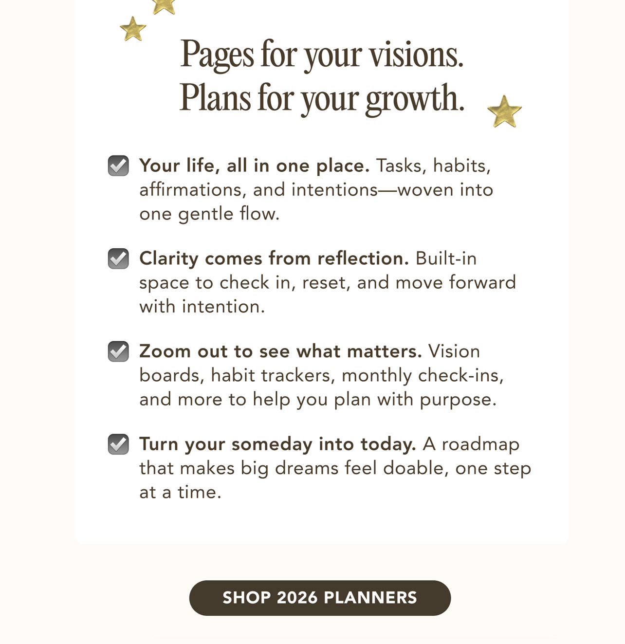 Shop Weekly 2026 Planners