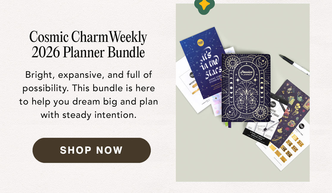 Cosmic Charm Weekly 2026 Planner Bundle