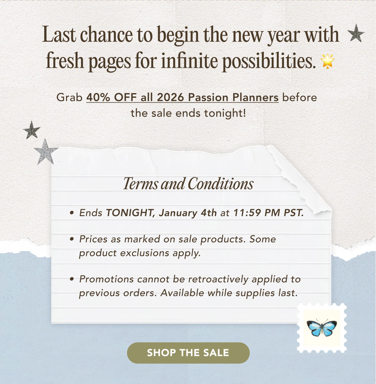 SHOP THE SALE: 40% OFF 2026 Planners!