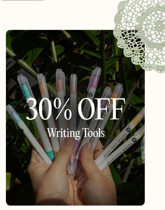 30% OFF Writing Tools