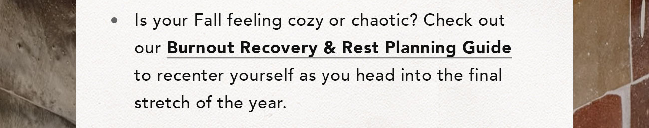 Burnout Recovery & Rest Planning Guide
