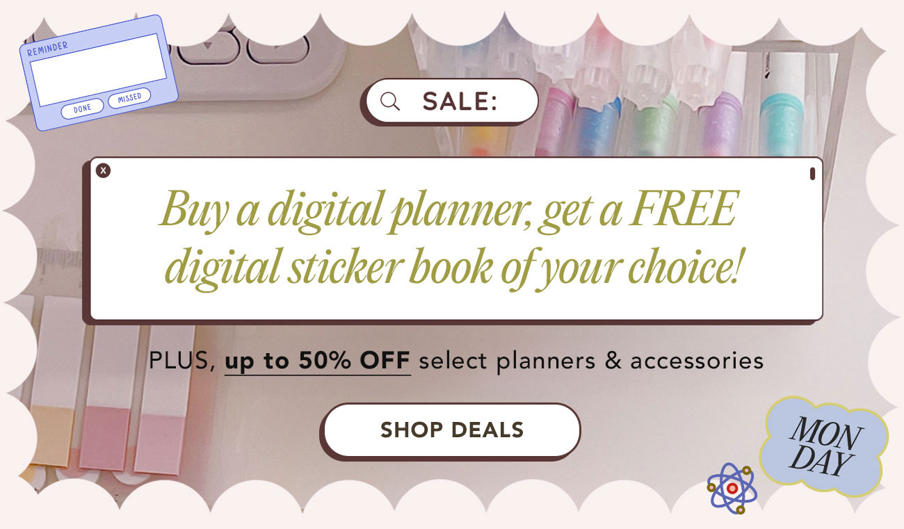 FREE Digital Sticker Book + up to 50% OFF Select Products