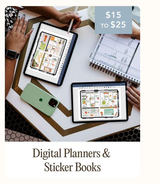 Digital Planners & Sticker Books