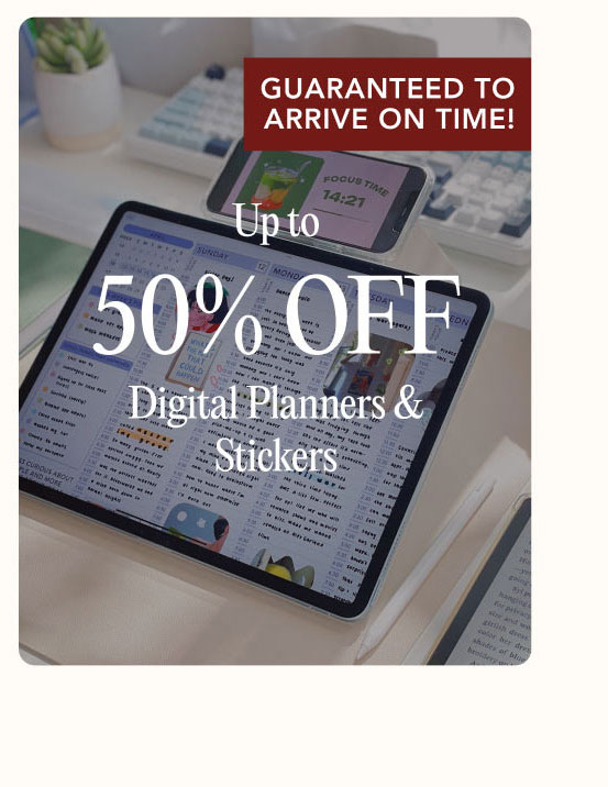 Up to 50% OFF Digital Products