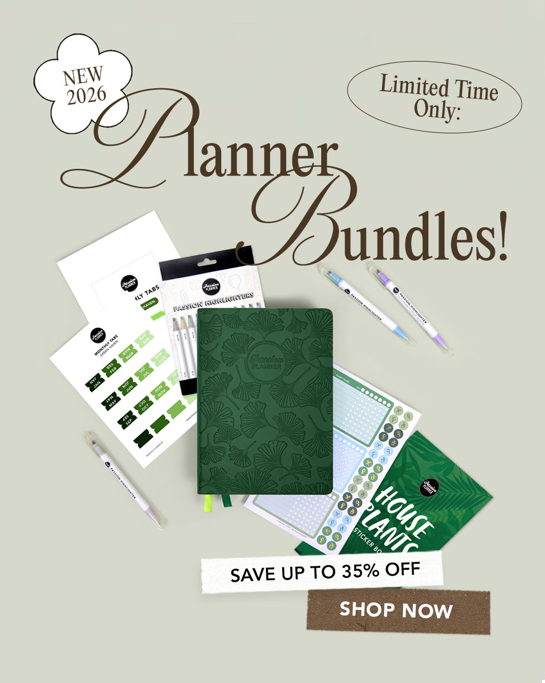 LIMITED TIME ONLY: NEW 2026 Planner Bundles!