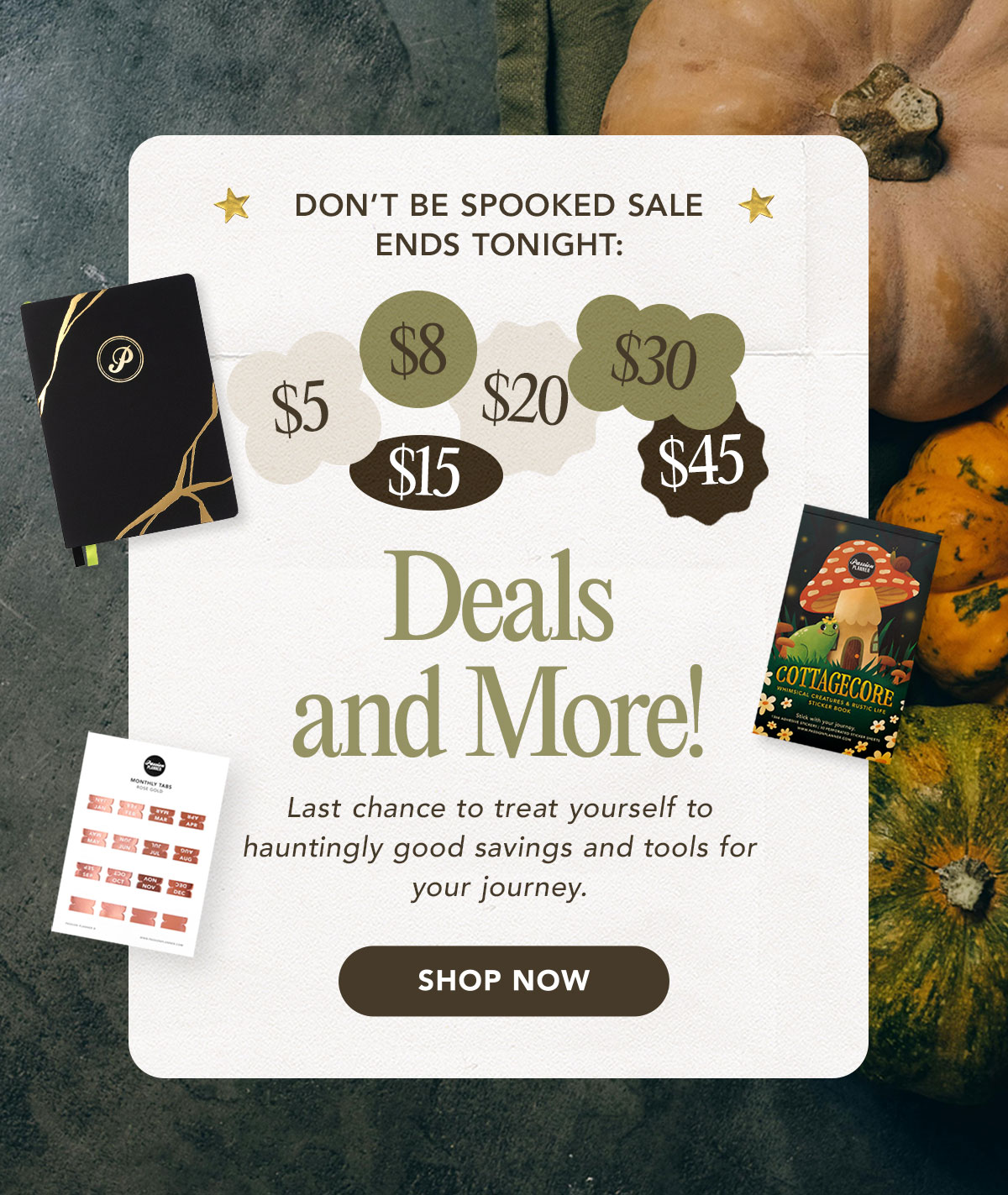 Don't Be Spooked Sale Ends Tonight: $5 to $45 Deals