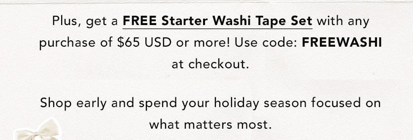 FREE Starter Washi Tape Set