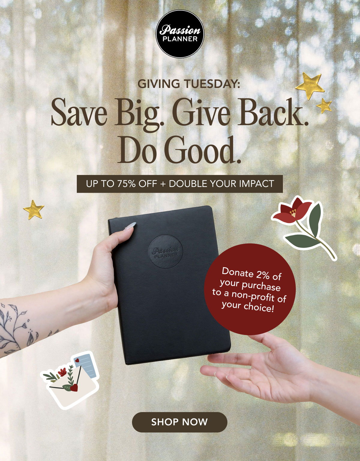Giving Tuesday: Up to 75% OFF + Double Your Impact