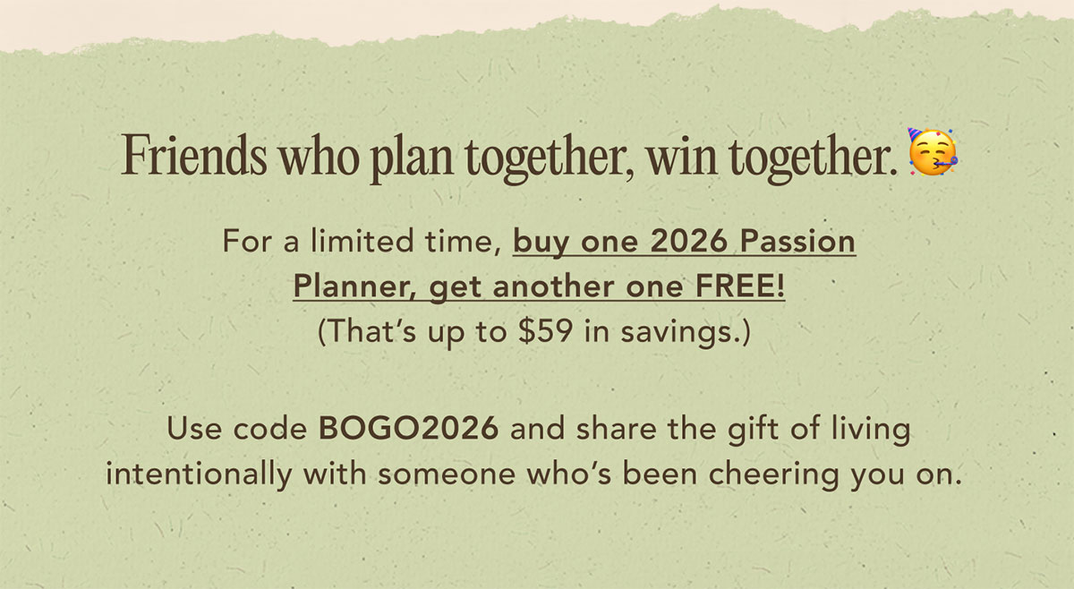 Buy Any 2026 Planner, Get One FREE!