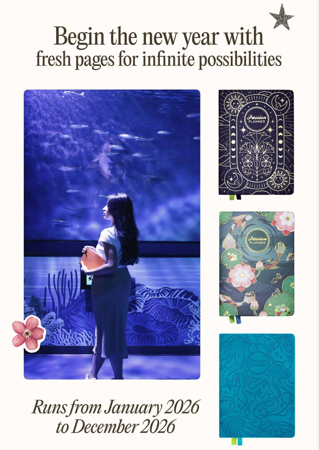 Begin the new year with fresh pages for infinite possibilities