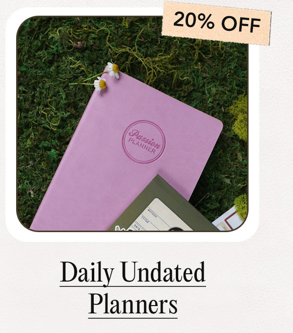 Daily Undated Planners