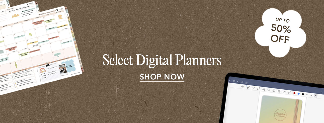 Up to 50% OFF Select Digital Planners