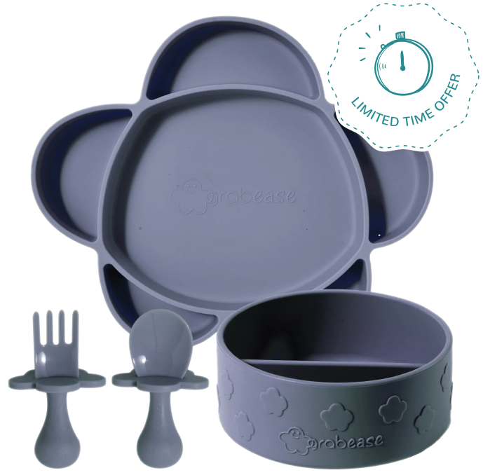 The complete set for babyled weaning! Grabease Utensils