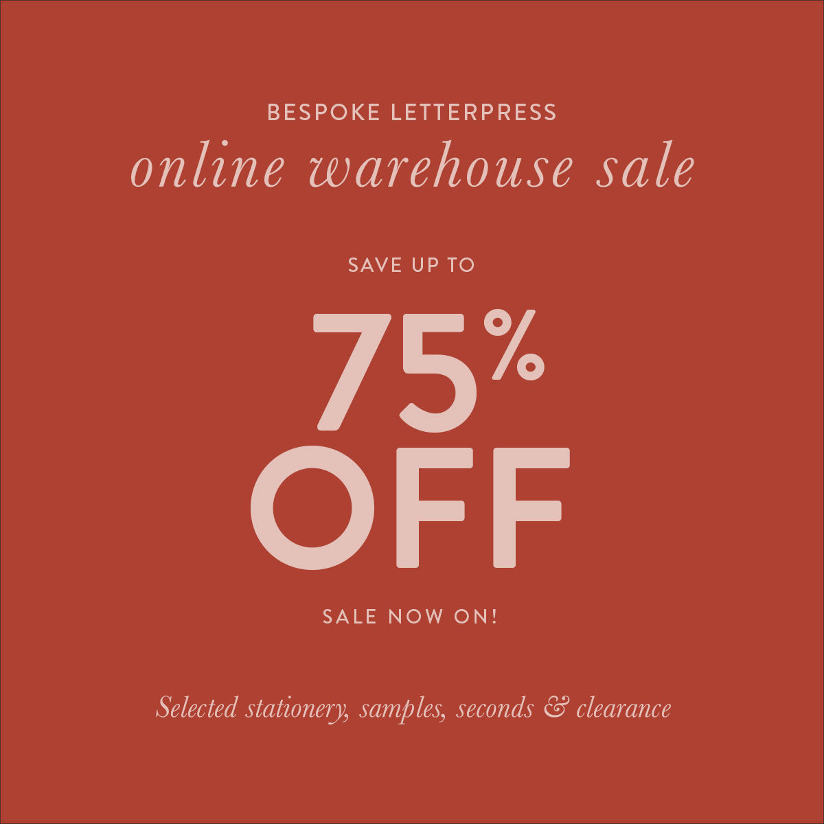 Online Warehouse Sale Now On Loyalty Members this is your early