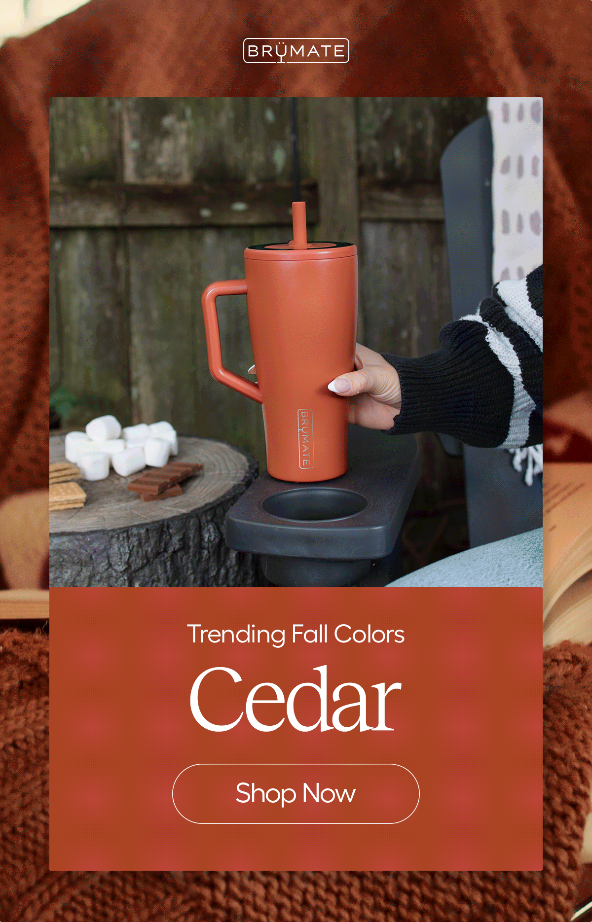 BrüMate - Trending Fall colors: Cedar, Juniper, Maraschino