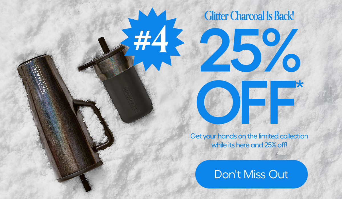 Glitter Charcoal is back + 25% off! 