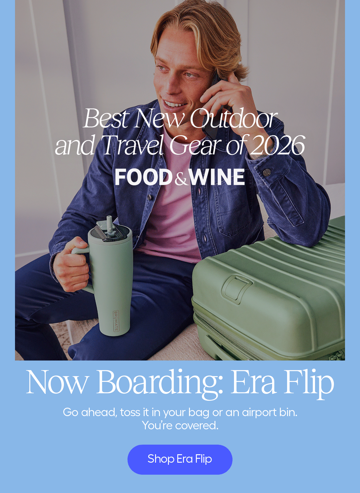 Now Boarding: Era Flip- Go ahead, toss it in your bag or an airport bin. You're covered. - Shop Era Flip