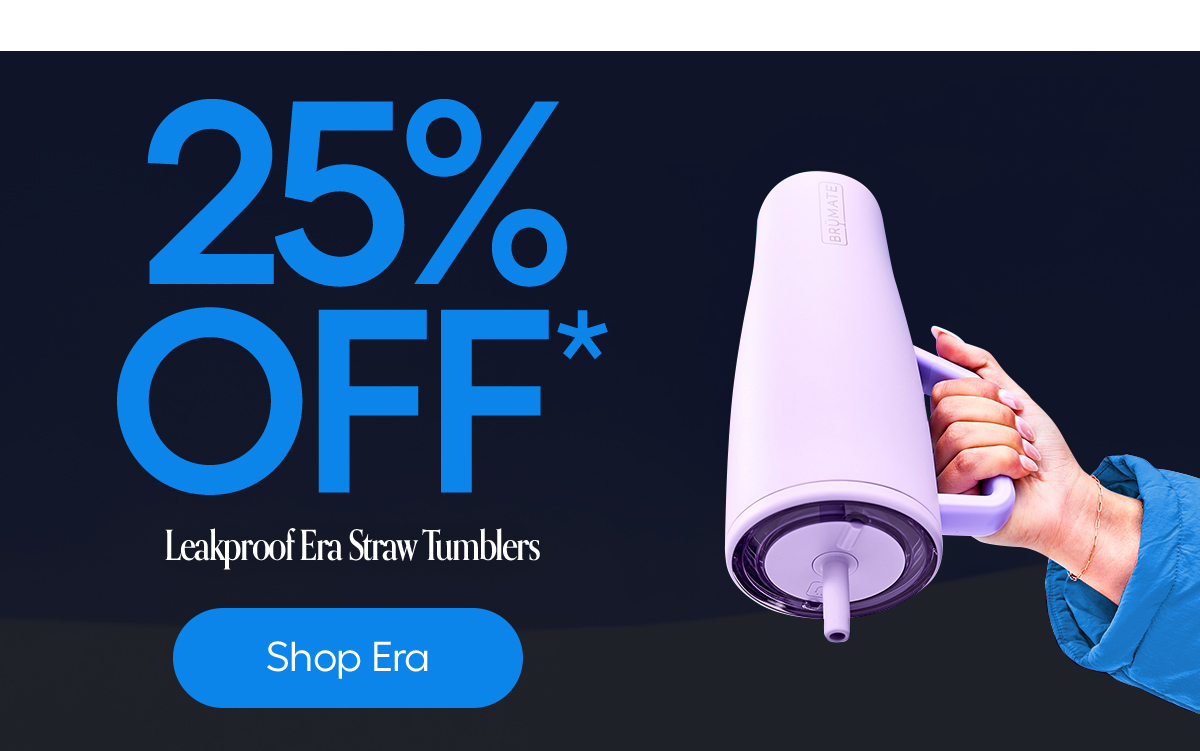 25% OFF* Leakproof Era Straw Tumblers