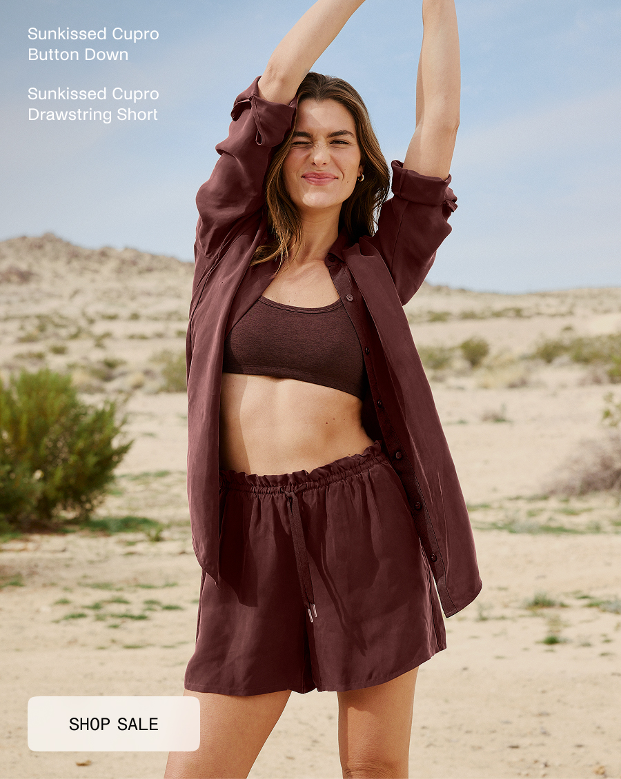 Sunkissed Cupro Drawstring Short