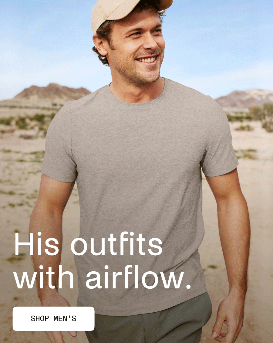 His outfits with airflow.