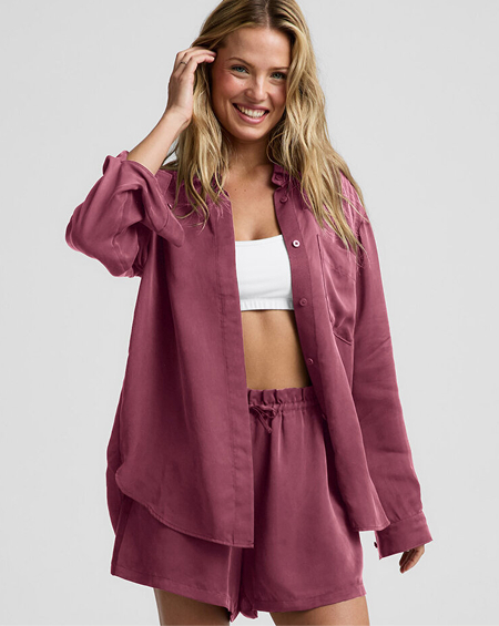 Sunkissed Cupro Button Down
