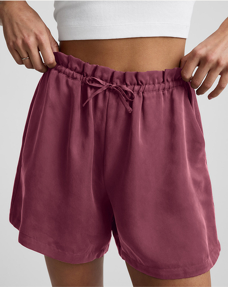 Sunkissed Cupro Drawstring Short