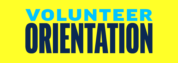 Volunteer orientation