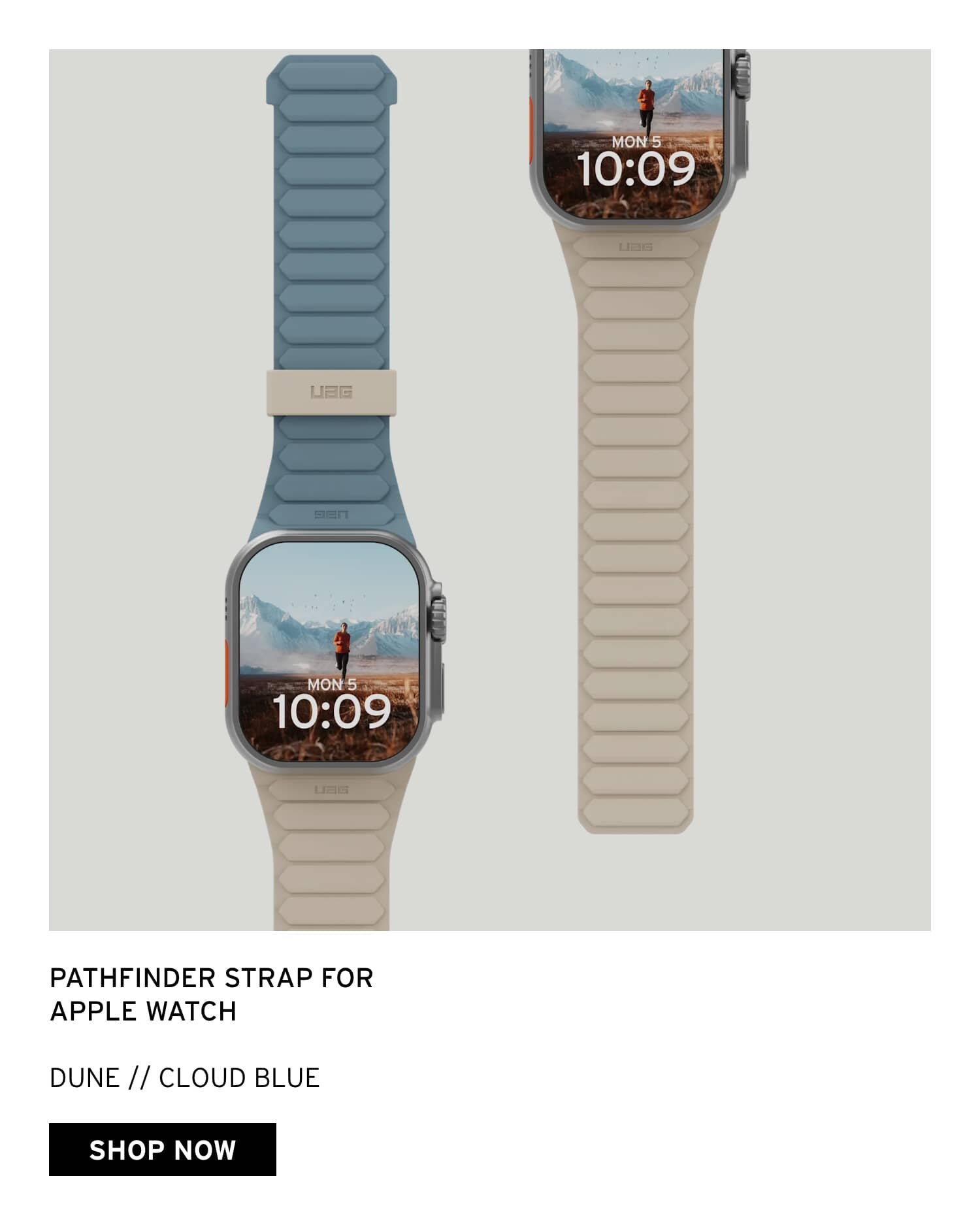 Shop UAG Pathfinder Strap for Apple Watch Dune/Cloud Blue