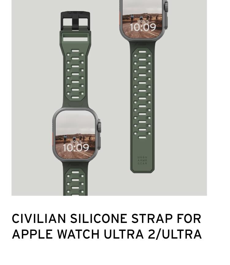 CIVILIAN SILICONE STRAP FOR APPLE WATCH ULTRA 2/ULTRA