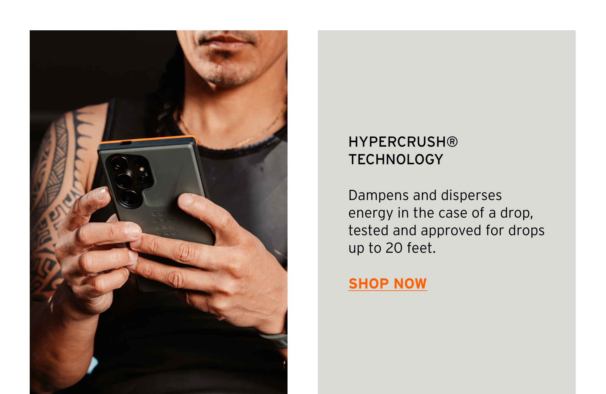 Man holding a Galaxy S24 in a UAG Civilian Case