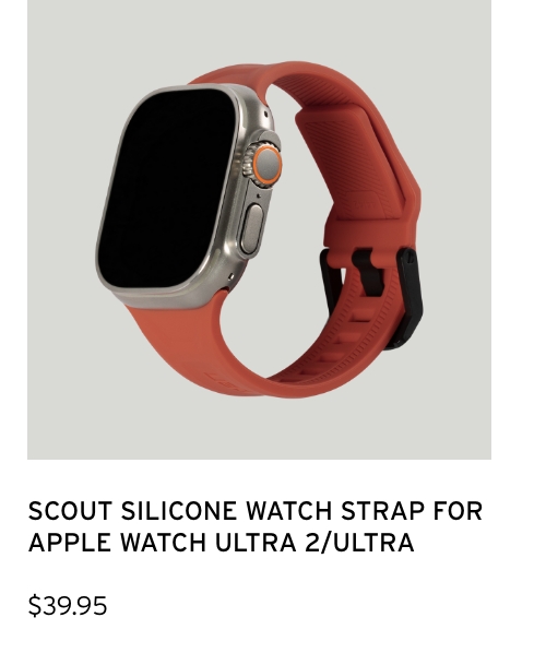 SCOUT SILICONE WATCH STRAP FOR APPLE WATCH ULTRA 2/ULTRA