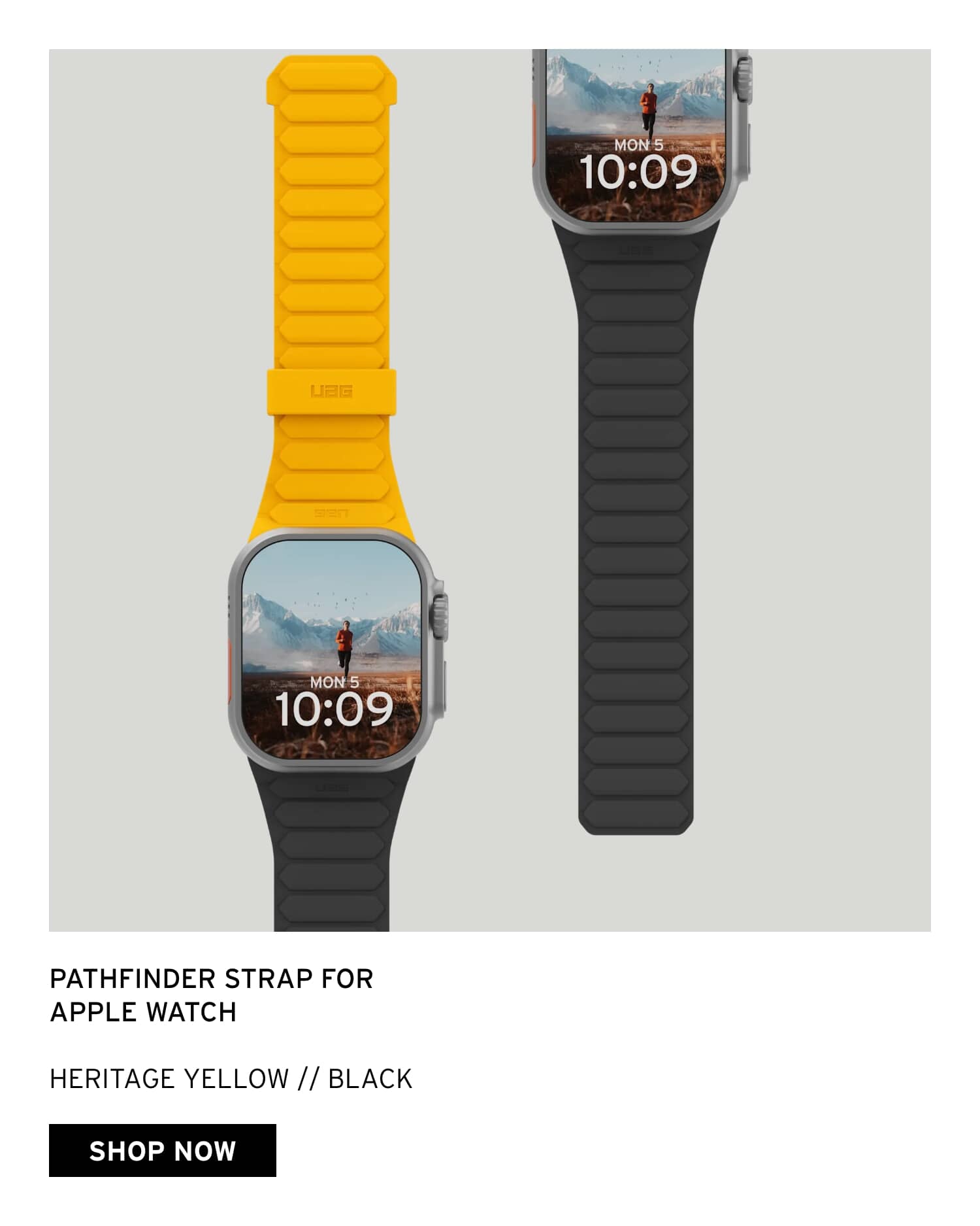Shop UAG Pathfinder Strap for Apple Watch Yellow/Black
