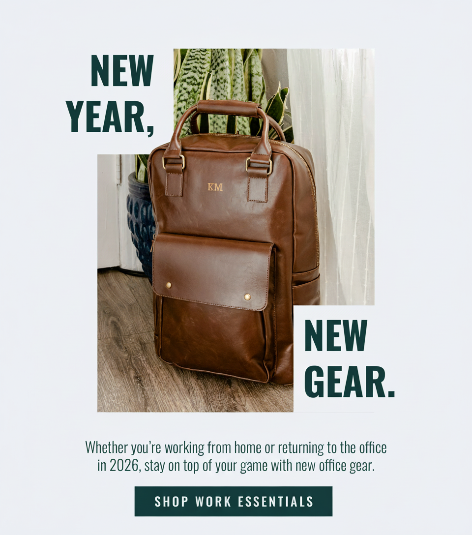 an image of a brown bag with a new year message