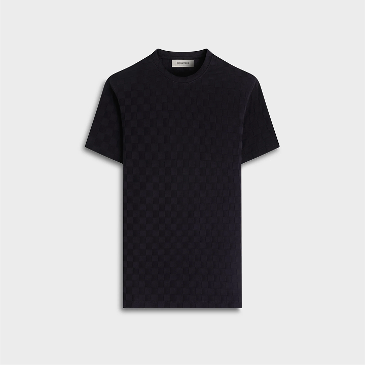Checkboard Jacquard T-Shirt