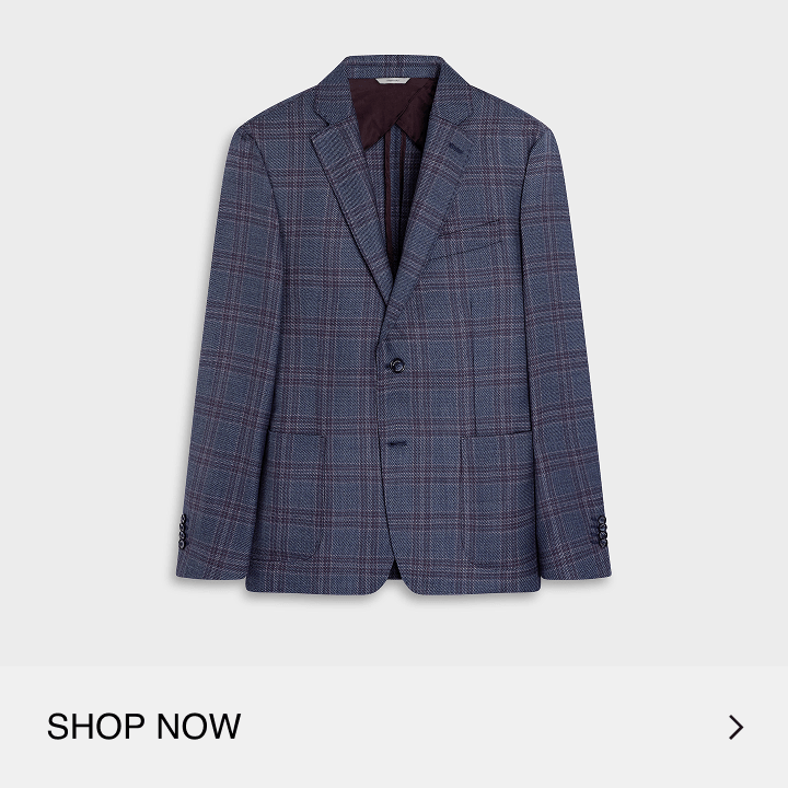 Plaid Wool Blazer