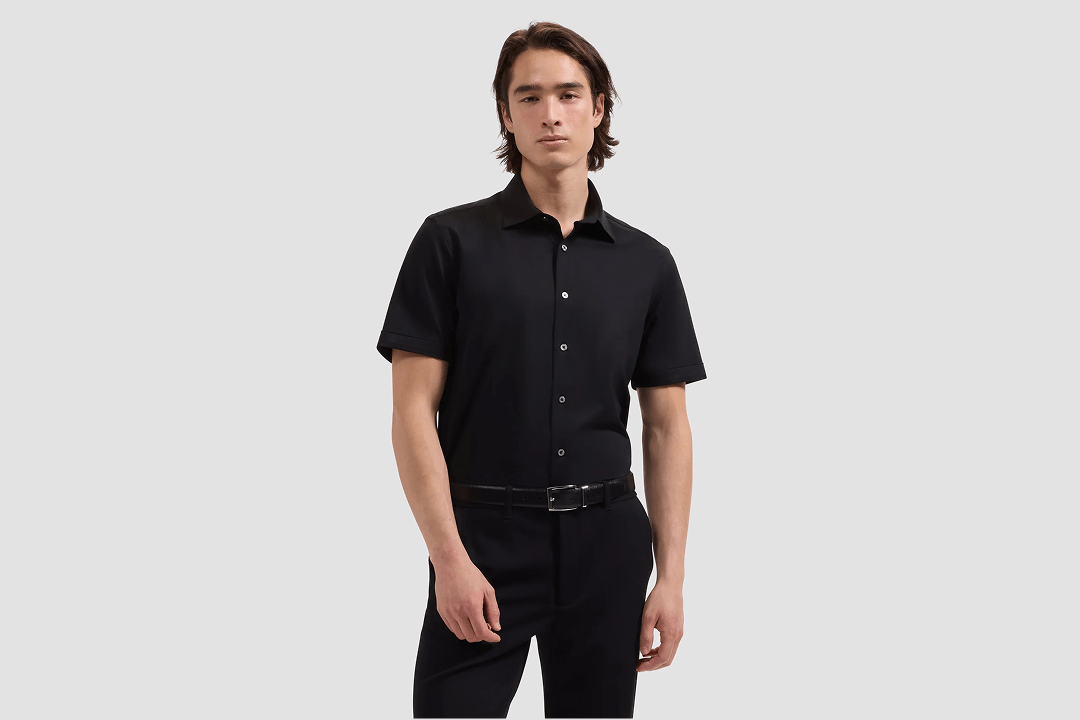 Miles Solid OoohCotton® Short Sleeve Shirt