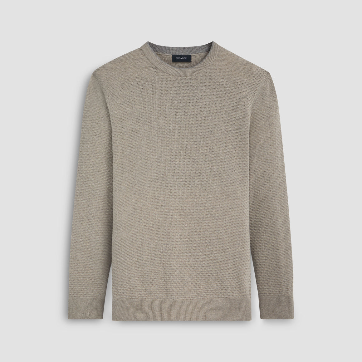 Waffle Stitch Crew Neck Sweater