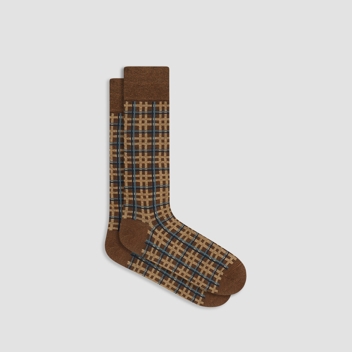 Plaid Check Mid-Calf Socks