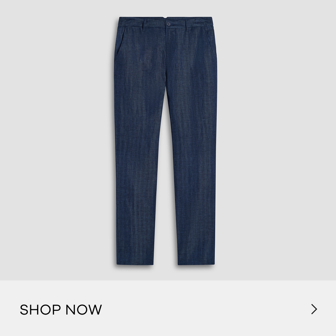 Herringbone Linen Pants