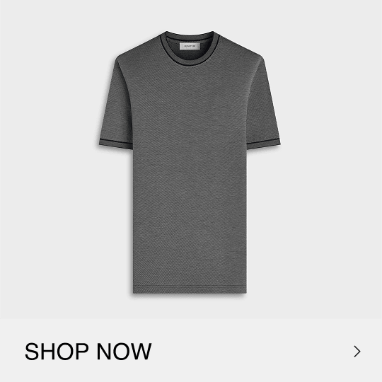 Micro-Check Jersey Performance T-Shirt