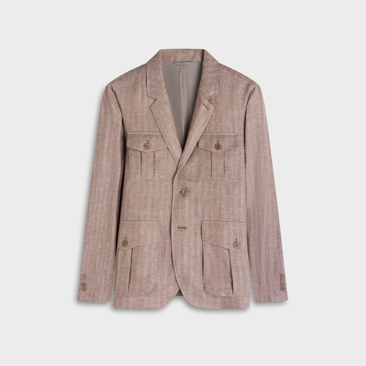 Herringbone Safari Blazer
