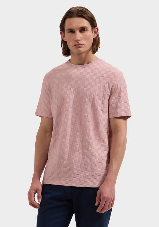 Checkboard Jacquard T-Shirt